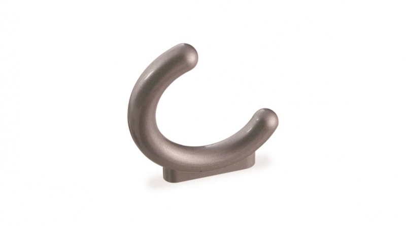 Валмакс Крючок К-004 010 пластик 2-х рожковый сатин светлый SALE