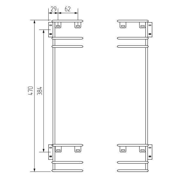 Бутылочница боковое крепление 150 (напр 35мм)