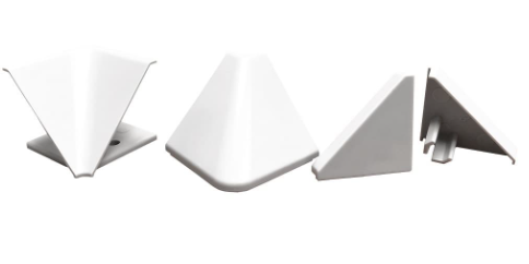 заглушки для алюм. плинтуса    пластик белые (заказ)