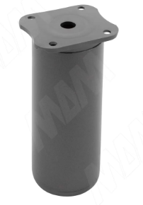 Н100+18мм Опора декоративная круглая графит