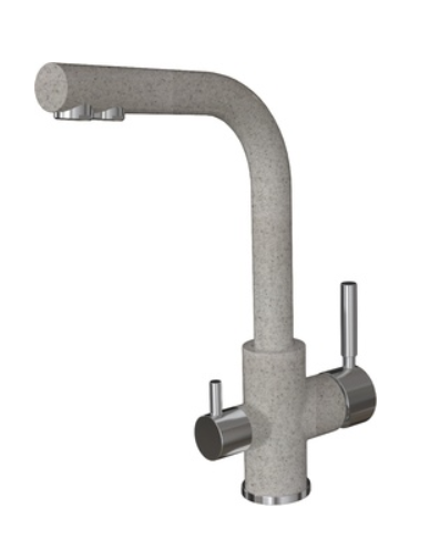 Смеситель FLORENTINA Клио  грей с подводом питьевой воды (стоп-лист)