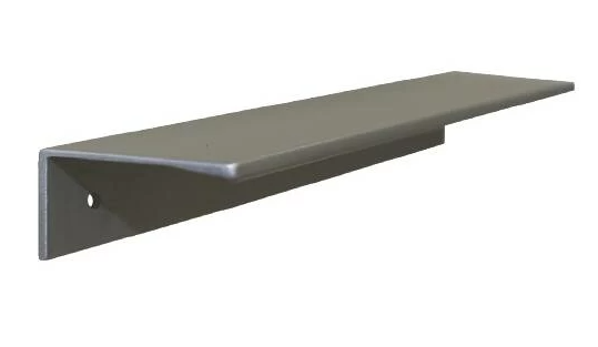 Ручка-профиль накладная L.134мм, отделка алюминий (заказ)