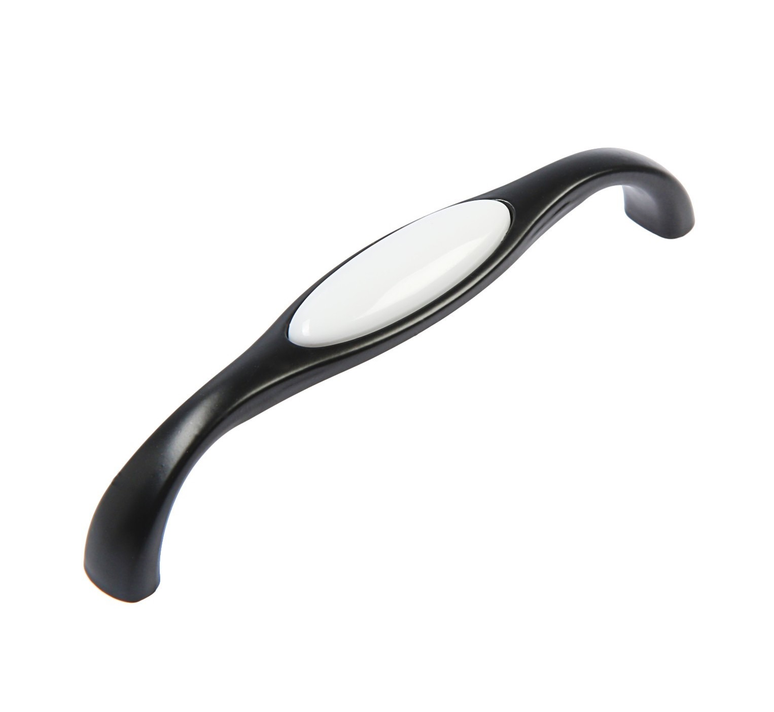 KR SF12-11-96 BL ручка-скоба 96 мм  черный матовый с фарфором SALE