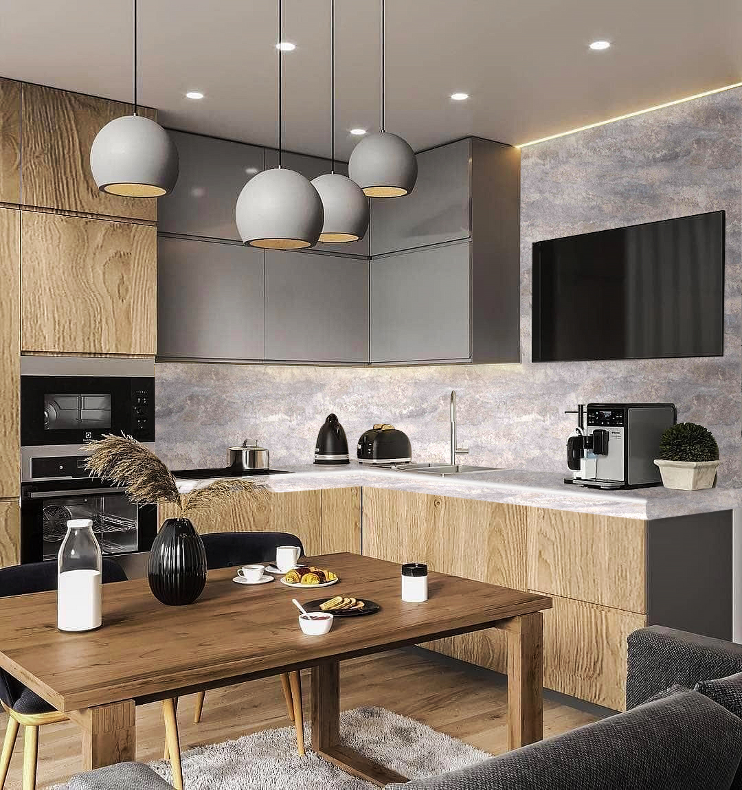 Столешница R3 КЕДР МК 4000*600*38мм 1 группа - Гранж 3119/Q_R3 АКЦИЯ