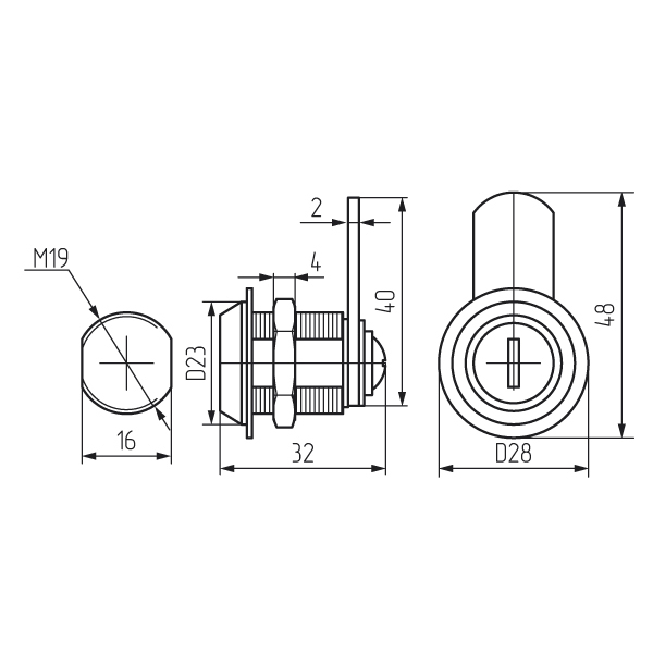 замок почтовый