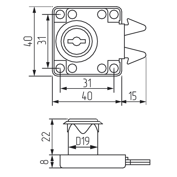 замок для шкафов-купе SALE