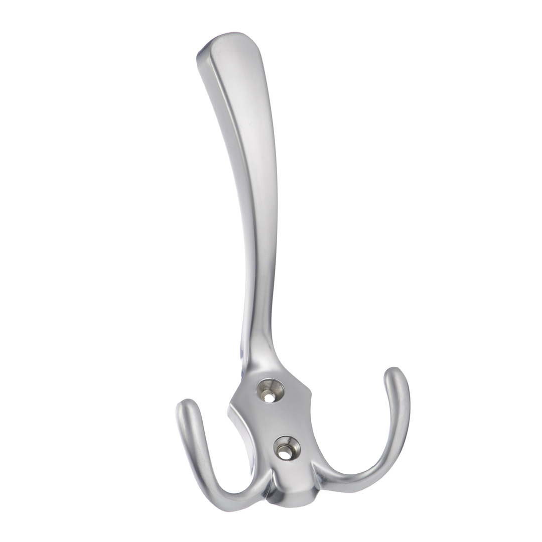 KR 0050 №1 Крючок 3-х рожковый хром