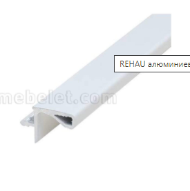 REHAU Врезной профиль 4100мм/16 мм д/верхнего корпуса черный мат. 1146L SALE