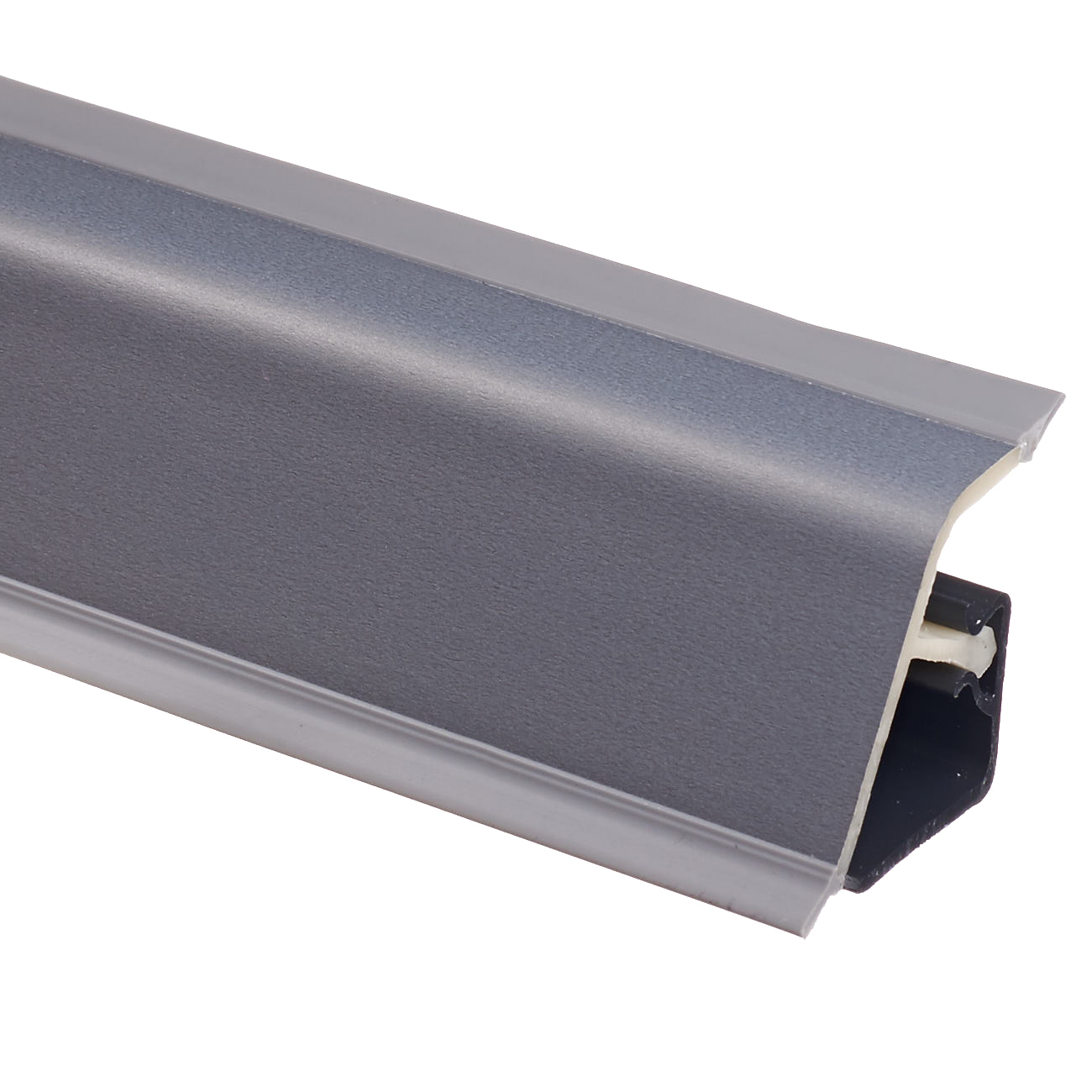 плинтус Rehau 4200 Алюминий 248 587E (заглушки 98170 серый) SALE