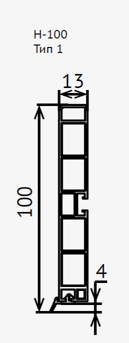 цоколь 4 м Н100 черный Россия