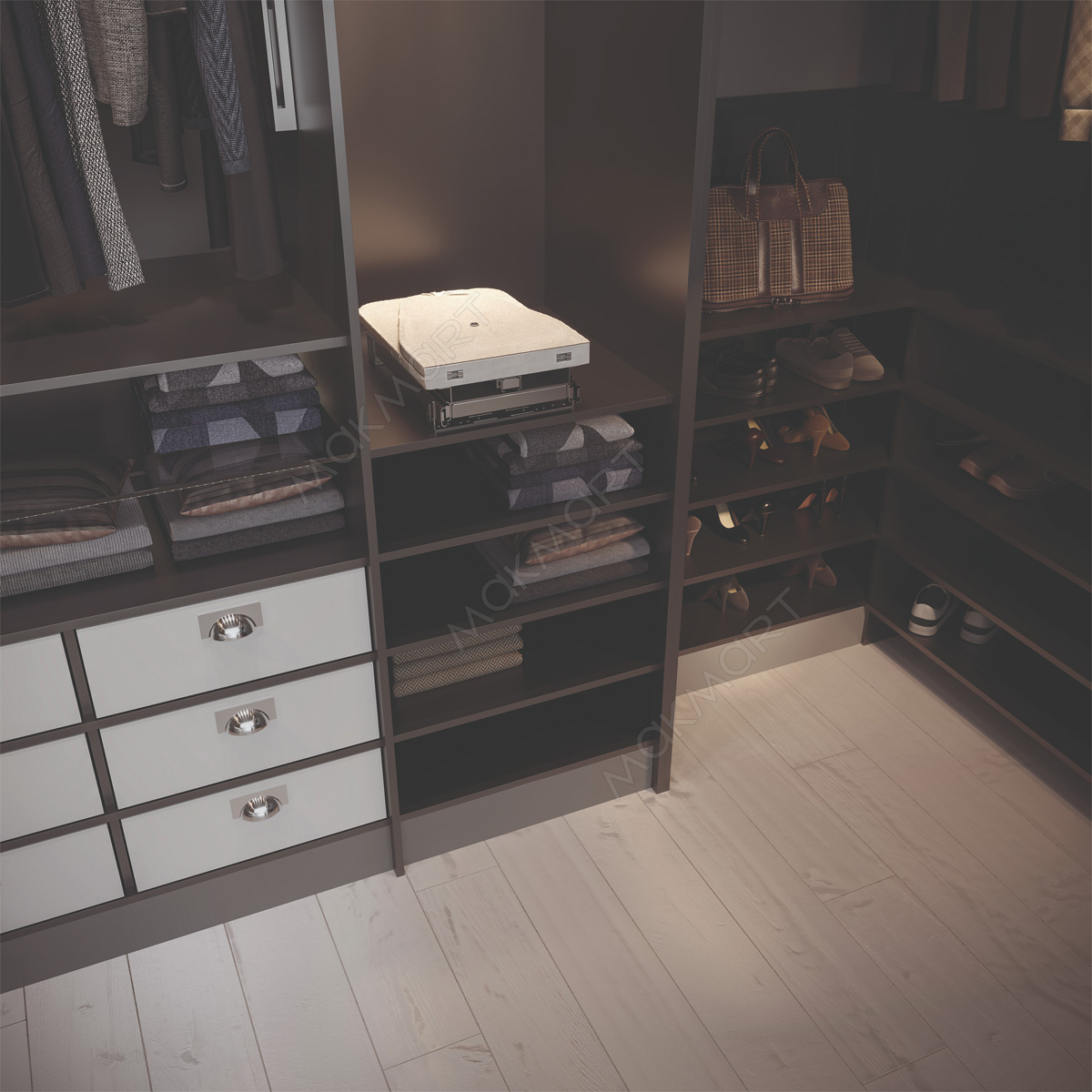 выдвижная гладильная доска  MIB.T02.WH/BE