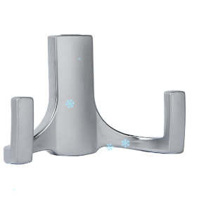 KR 0330 SC Крючок 2-х рожковый матовый хром