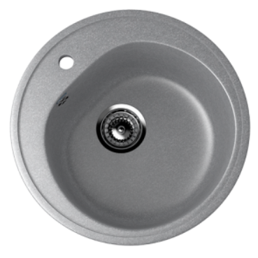 Мойка ULGRAN U-101-342 круглая  графитовый