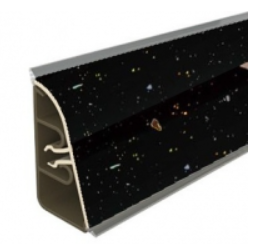 плинтус для столешниц 37*24*3,0 м Черная искра 1910 (37*24) АР850-1251 SALE
