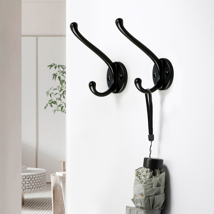 Крючок 2-х рожковый Cappio Line черный