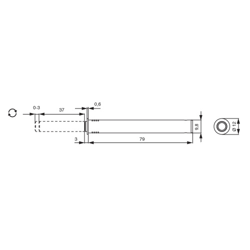Push-Latch Защелка врезная с амортизатором, отделка светло-серая