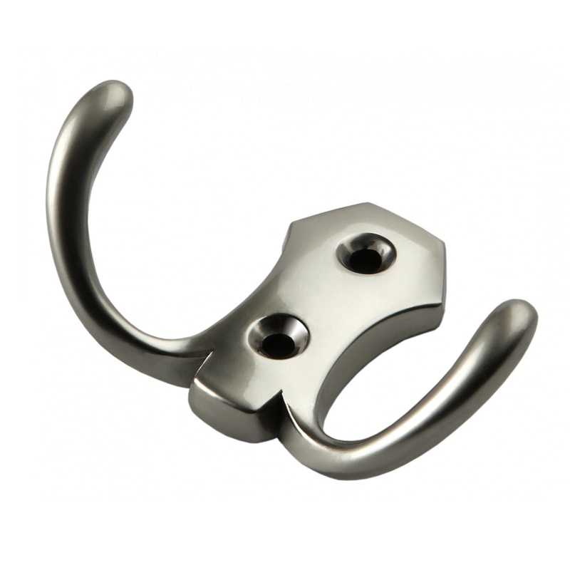 BRD K203SN.2 Крючок 2-х рожковый никель (заказ)