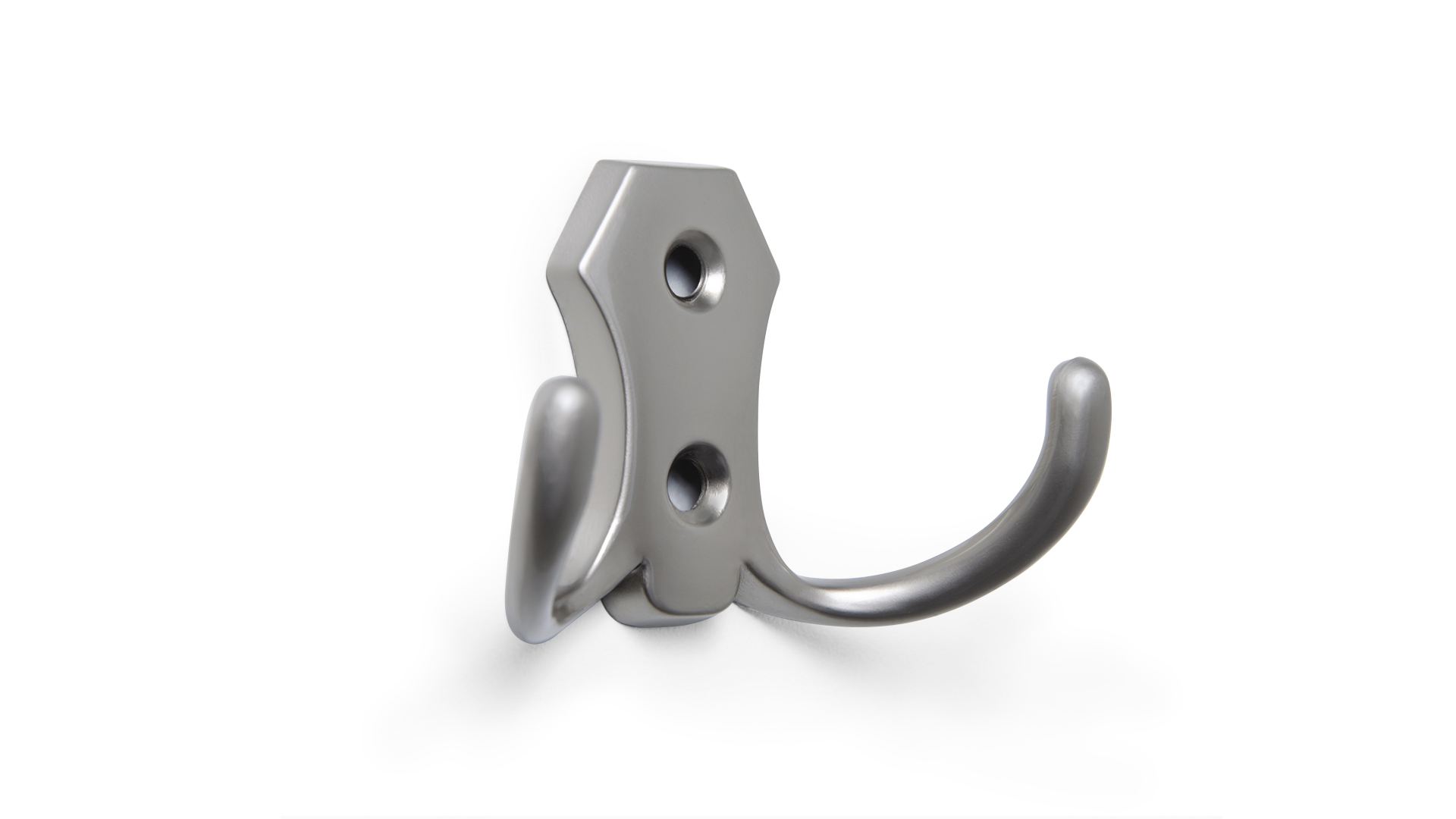 BRD K203SN.2 Крючок 2-х рожковый никель (заказ)