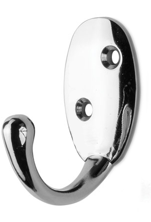 Крючок однорожковый хром SALE