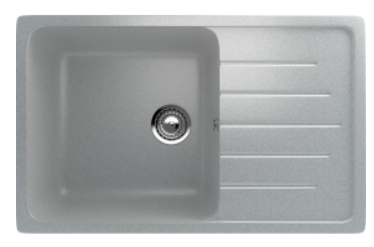 Мойка ULGRAN U-400-310 прямоугольная универсальная серый