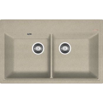 Мойка FLORENTINA Липси 820*510*217 2 чаши бежевый (стоп-лист)