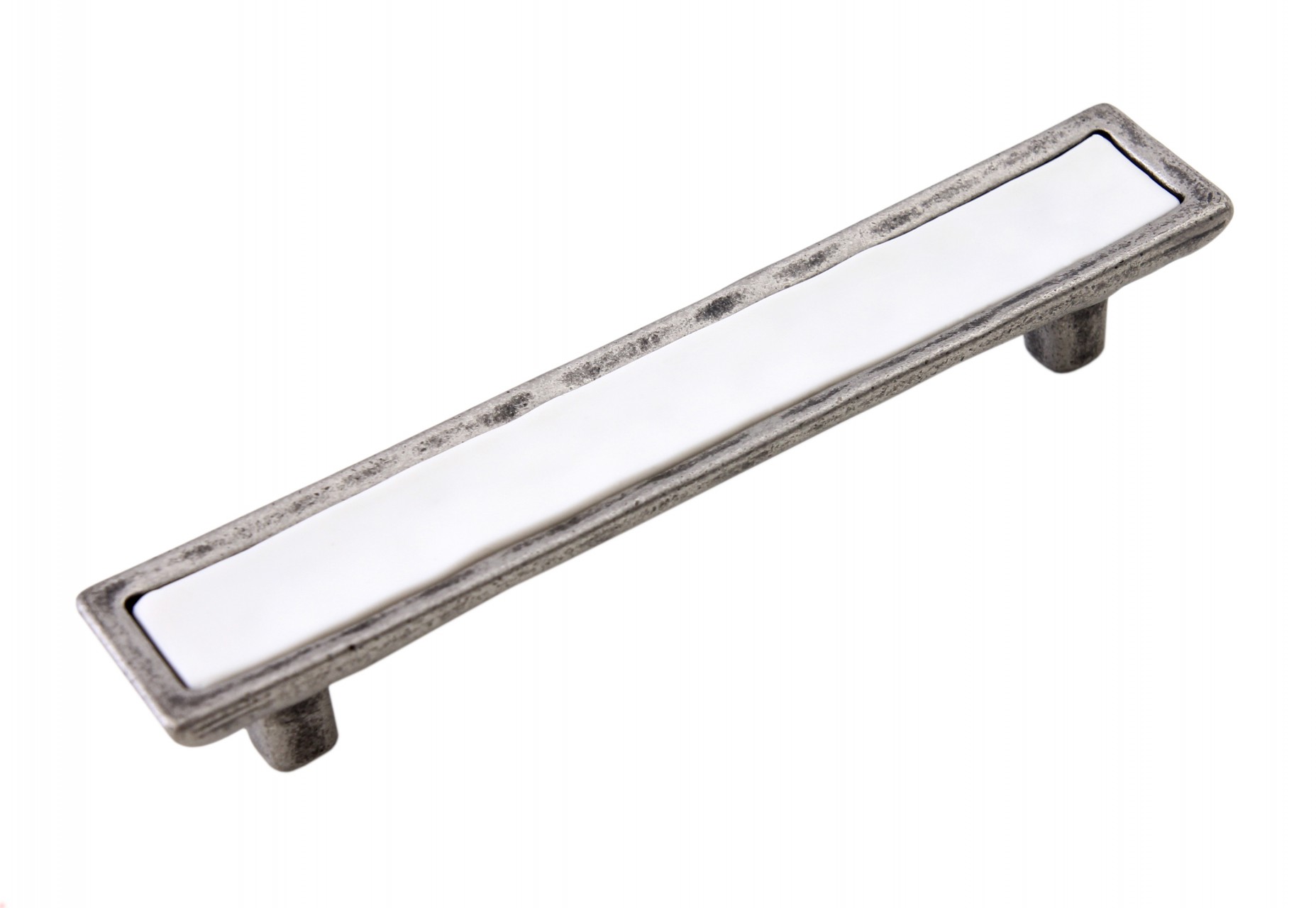 BRD RS123BAZ.4/W ручка-скоба 96 мм TOTEM чернёный старинный цинк/белый (заказ)