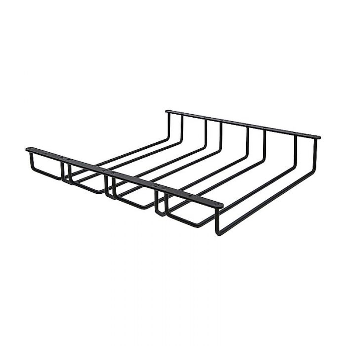 держатель бокалов 4-х рядный 340*450*65 черный матовый SALE