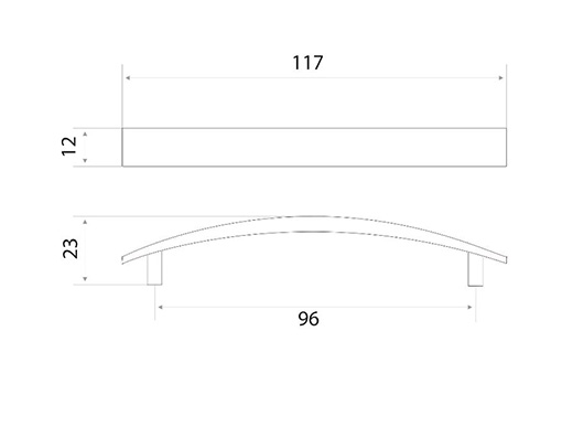МФ 8979  ручка скоба 128 мм хром SALE