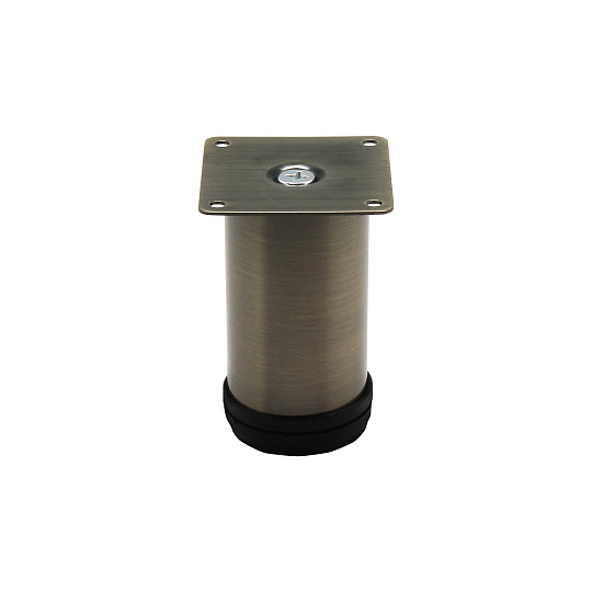 Опора регулируемая круглая h 100 d 50 античная бронза метал/крепление SALE