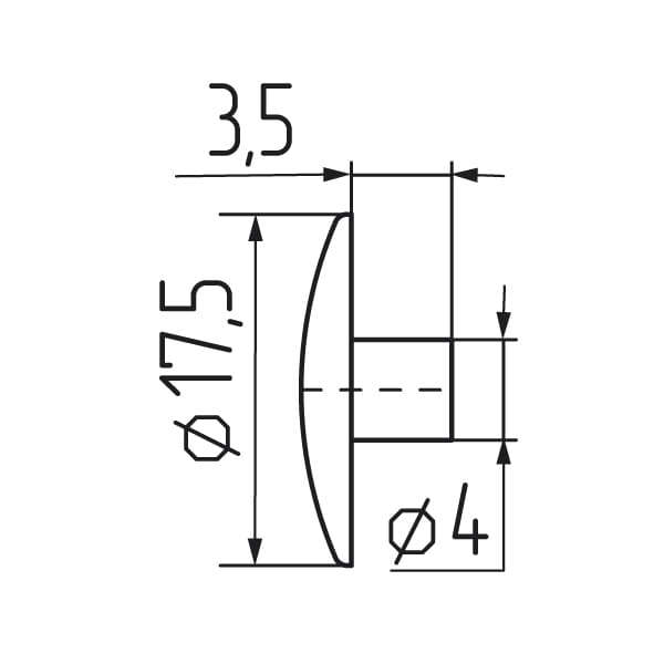 заглушки пластиковые для Эксцентрика d-18 шимо темный №04 ( кратно 50 шт.)SALE