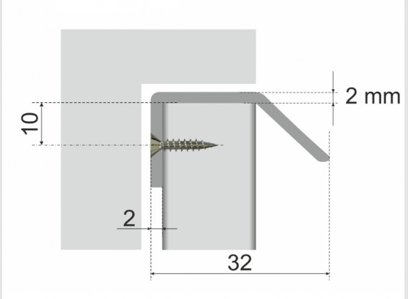 BRD RT007MBSN.1 ручка торцевая 32 мм DETAIL Матовый атласный никель (заказ)
