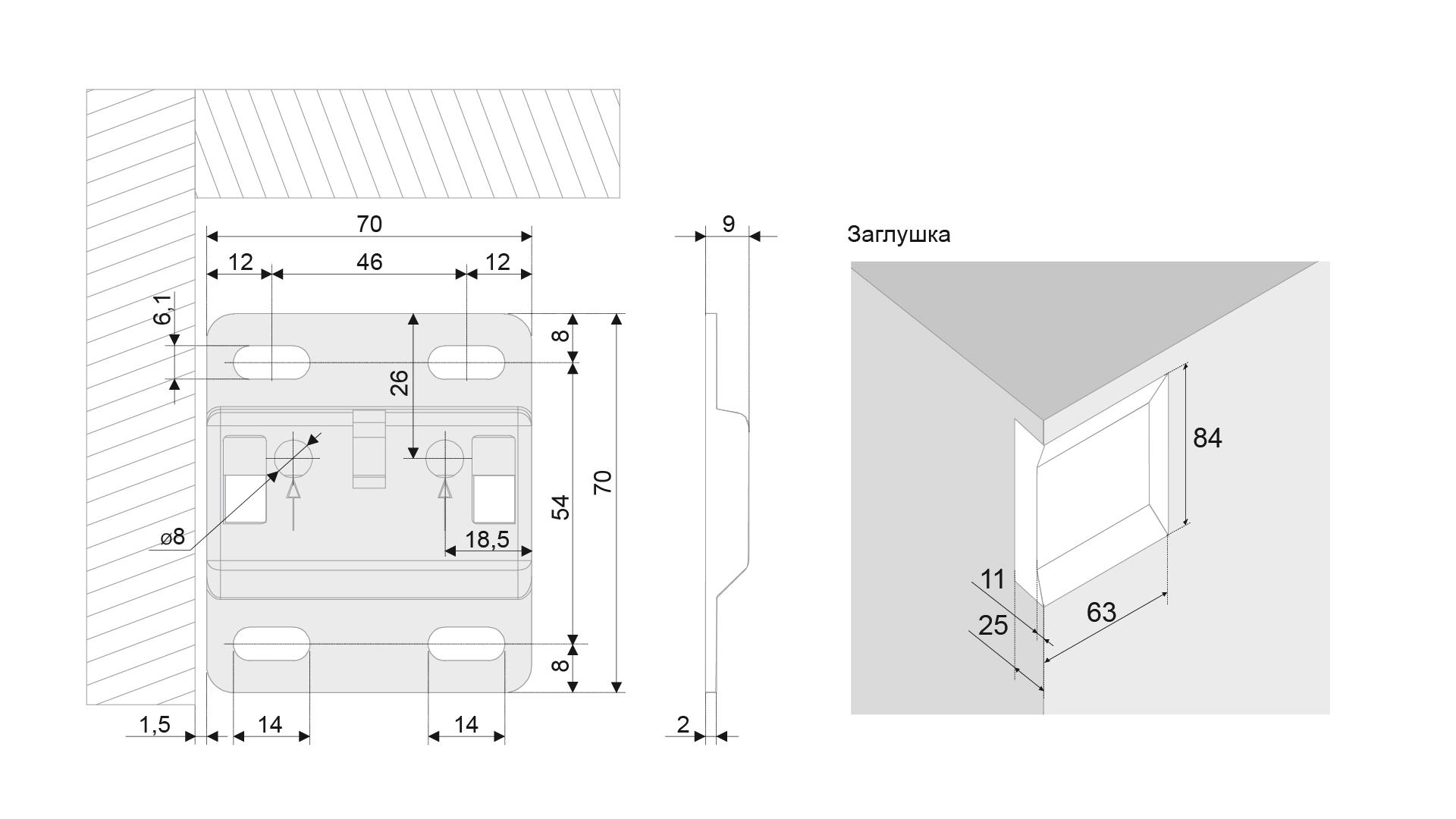 BRD Навес для нижних баз TITAN СН10