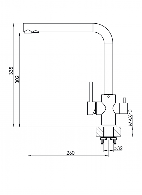 Смеситель Dr. Gans Акцент везувий