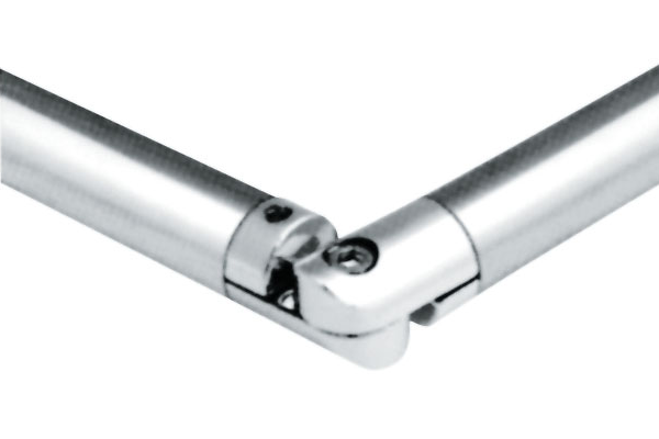 Z-067 Соединитель для двух труб хром, поворотный разжимной (стоп-лист)