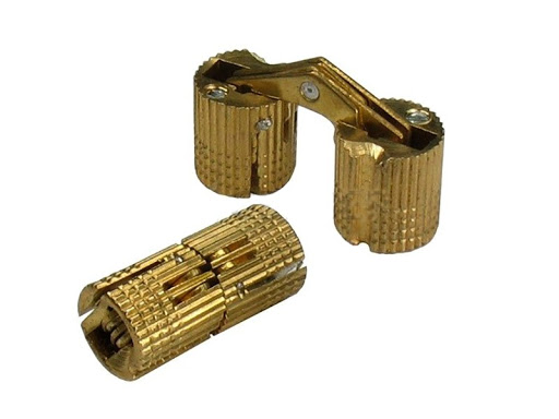 Петля потайная бронза D10, ДСП 16 мм