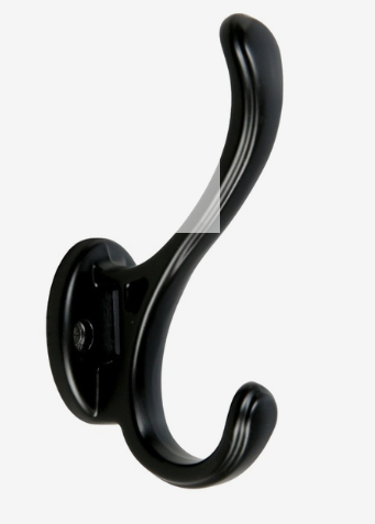 Крючок 2-х рожковый Cappio WAVE черный