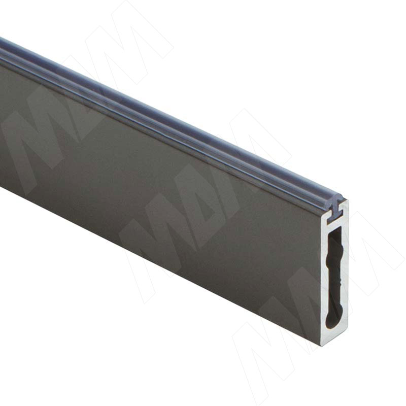 VOGUE Штанга прямоугольная 30х8, с демпфером, графит, L-3000 (заказная)