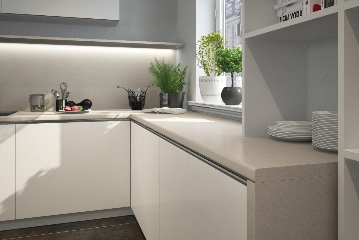 Стеновая панель КЕДР МК 3000*600*4мм 1 группа - Семолина бежевая 2236(2263)/S (Берилл бежевый)