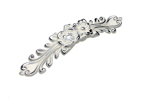 BRD RS088CP/W.3 ручка-скоба 128мм LACE хром полированный/белый (заказ)