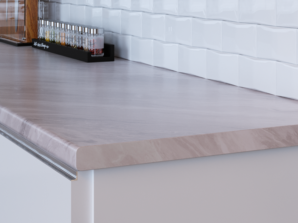 Столешница КЕДР МК 3000*600*25мм 2 группа - Мрамор Нуволато 2341М (заказ)