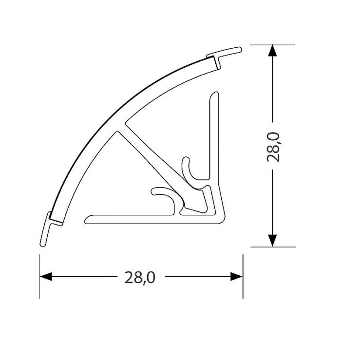 плинтус Rehau 3000 113 Белый (заглушки 91115) 11779 SALE