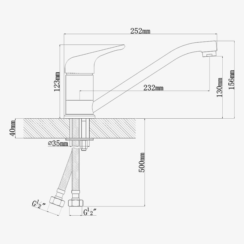 Смеситель Dr. Gans Нота черный
