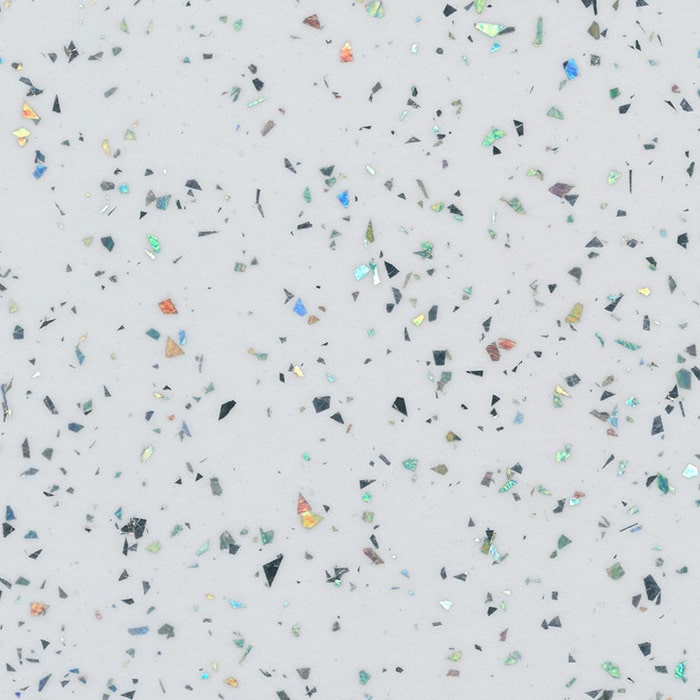 Стеновая панель КЕДР МК 3000*600*4мм 3 группа - Ледяная крошка белая 1017/1А глянец (снят)