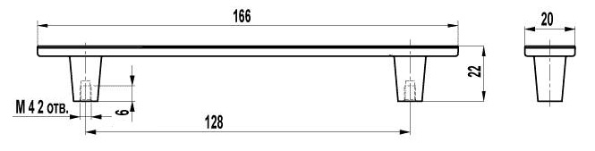ВЛ FS-110 ручка скоба 128 мм олово старое SALE (стоп-лист)