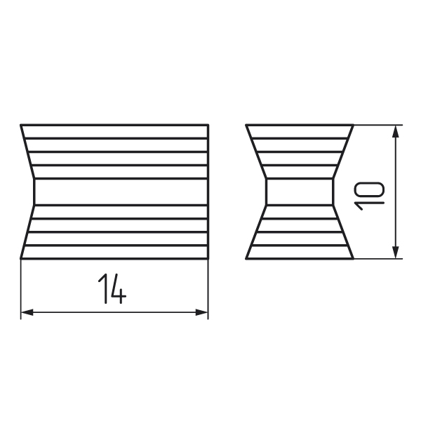 Стяжка хоффман 2/14 беж (снято)