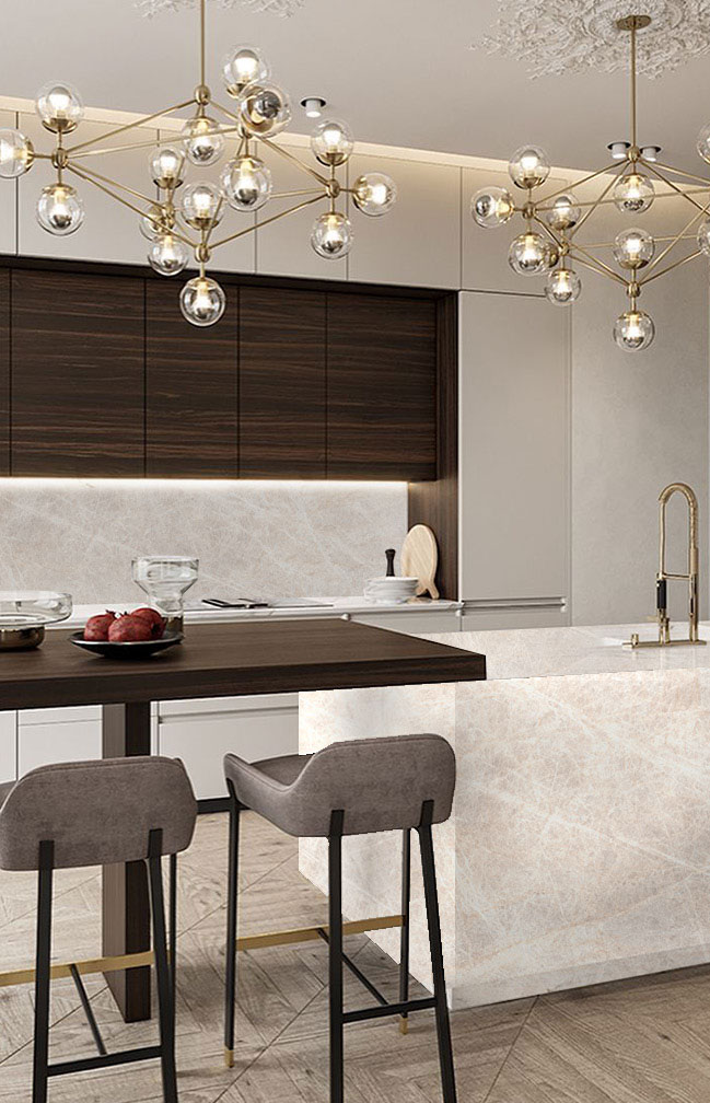 Столешница КЕДР МК 3000*600*38мм 1 группа - Розовый кварц 3114/Q (заказ)