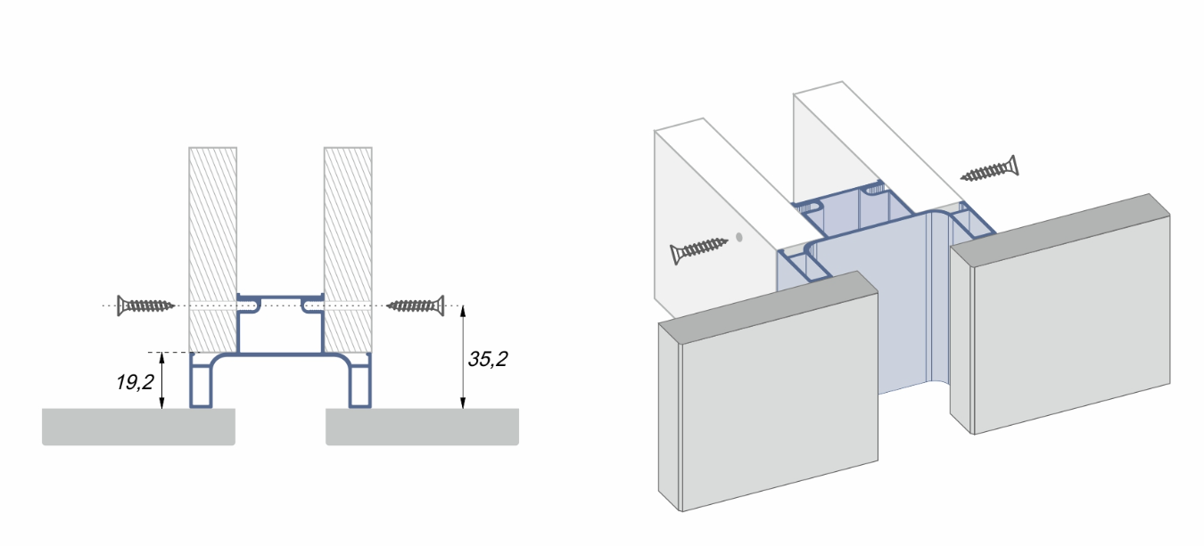BRD RP054BL.1/000/2900 Вертикальная ручка GOLA BALANCE L черная (заказ)