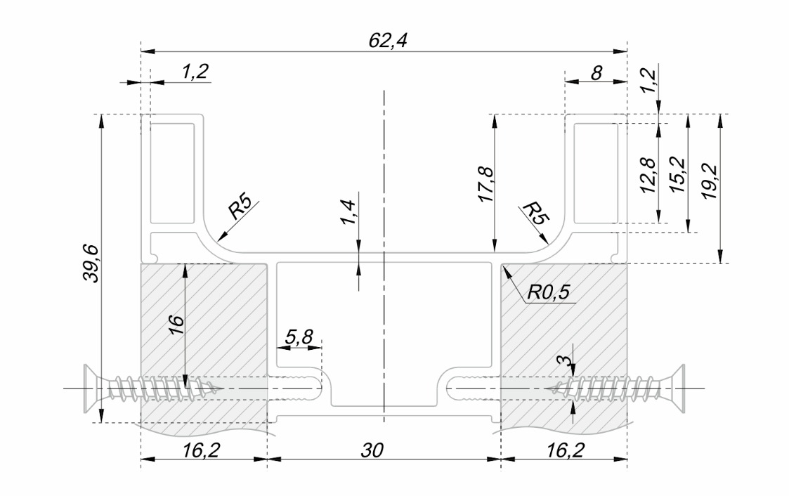 BRD RP054BL.1/000/2900 Вертикальная ручка GOLA BALANCE L черная (заказ)