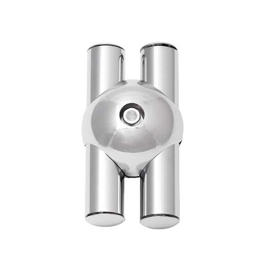 GP 2 Соединитель параллельный для двух труб (круглый) хром (стоп-лист)