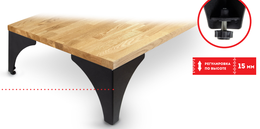 BRD N331BL.2 опора регулируемая GRAND черный 100 мм (заказ)